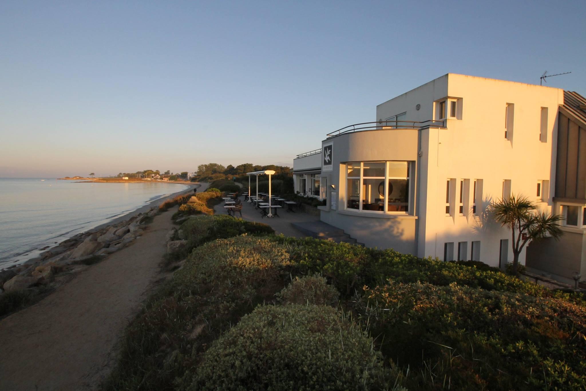 Logis Hotel & Restaurant Les Mouettes - Larmor Plage, Proche De Lorient Zewnętrze zdjęcie