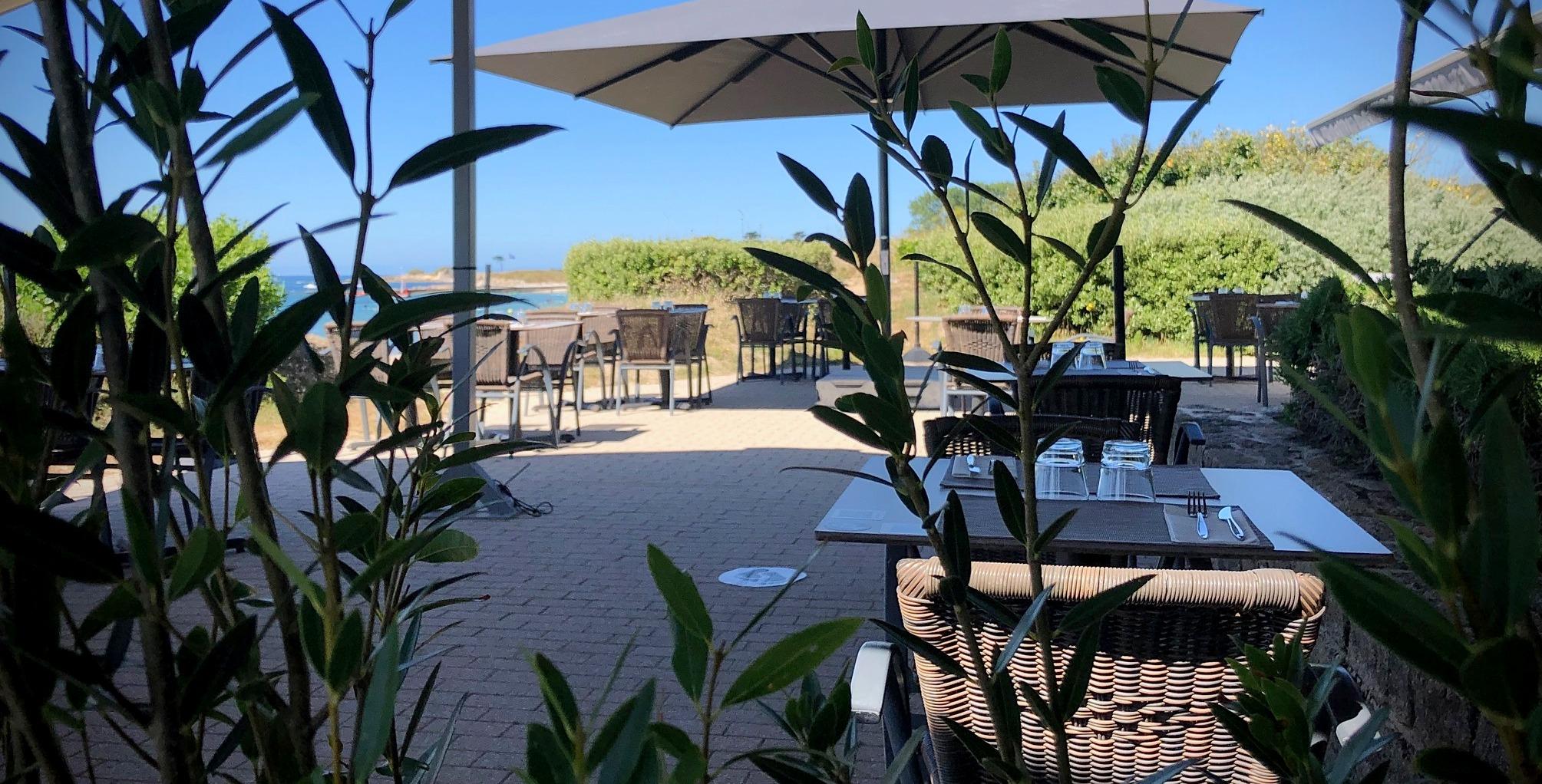 Logis Hotel & Restaurant Les Mouettes - Larmor Plage, Proche De Lorient Zewnętrze zdjęcie