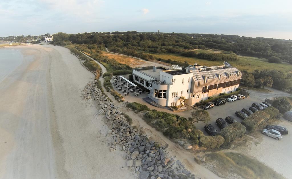 Logis Hotel & Restaurant Les Mouettes - Larmor Plage, Proche De Lorient Zewnętrze zdjęcie