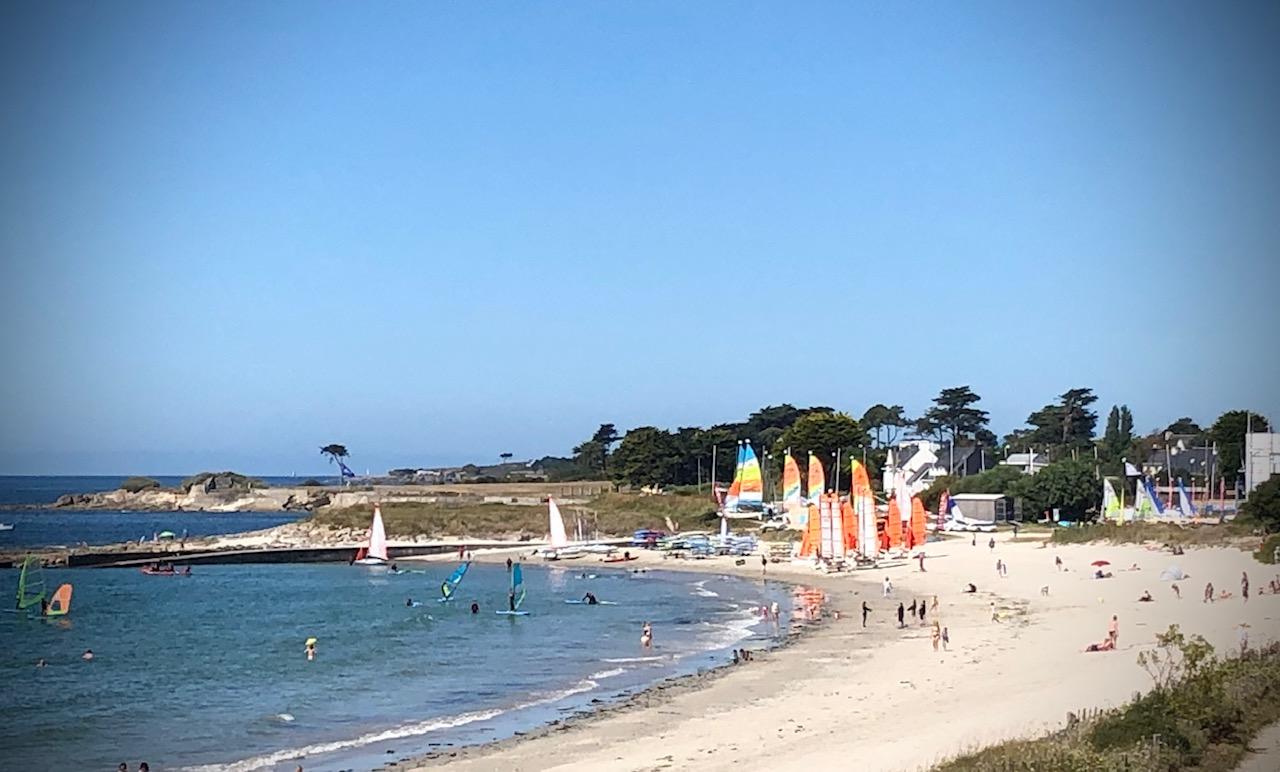 Logis Hotel & Restaurant Les Mouettes - Larmor Plage, Proche De Lorient Zewnętrze zdjęcie